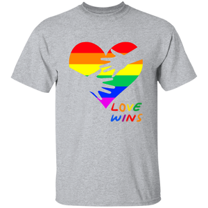 Love Wins Heart Short Sleeve Shirt