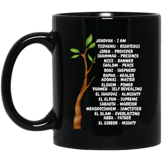 Names of God Black Mug