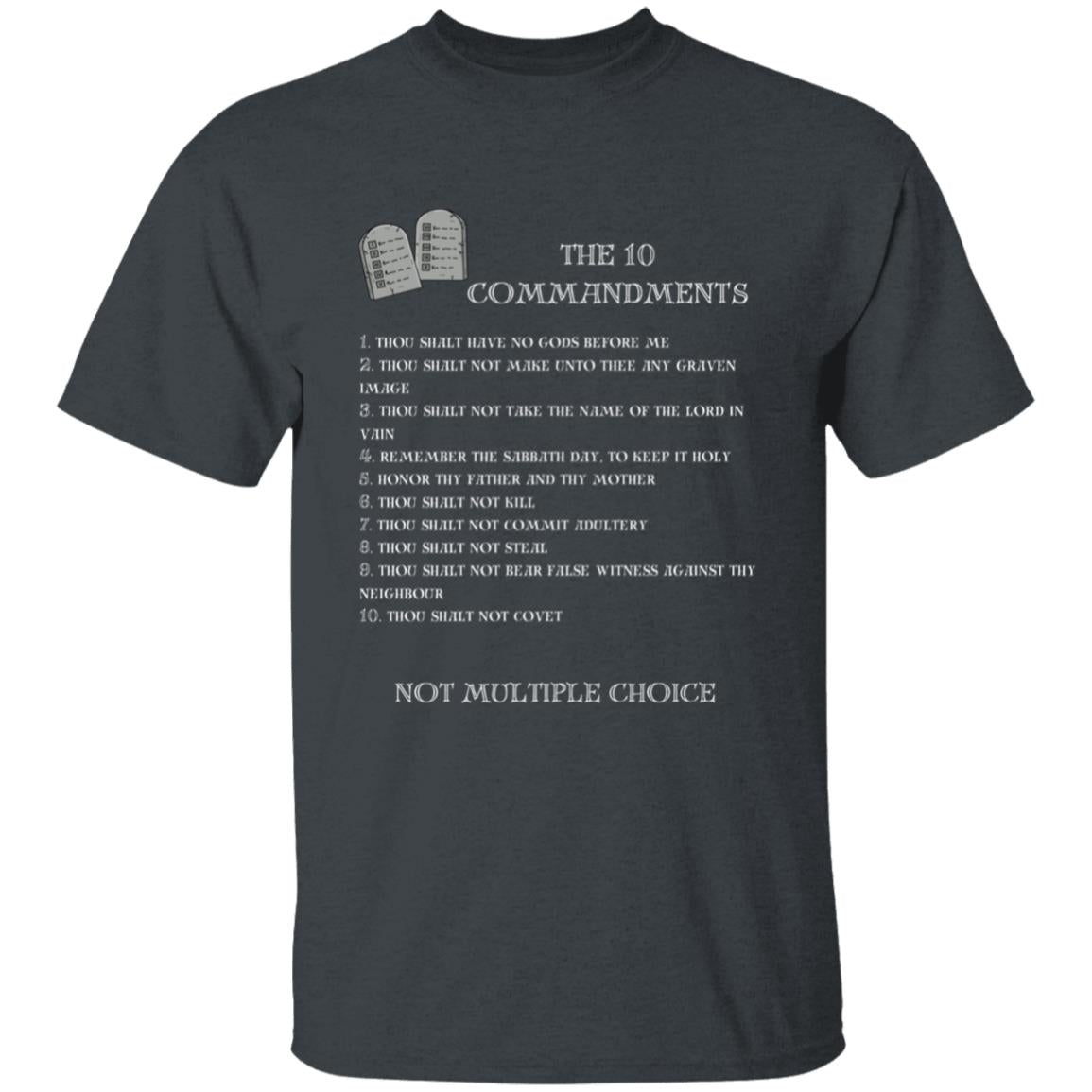 The 10 Commandments Youth Short Sleeve - White