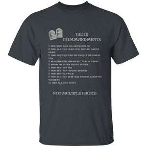 The 10 Commandments Youth Short Sleeve - White