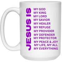 Jesus Is Christian Mug Purple