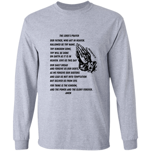 Lord's Prayer Black Long Sleeve Shirt