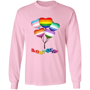 Pride Heart Balloons Long Sleeve Shirt