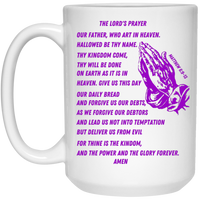Lord's Prayer Mug Purple