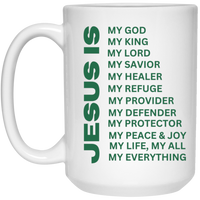 Jesus Is Christian Mug Green