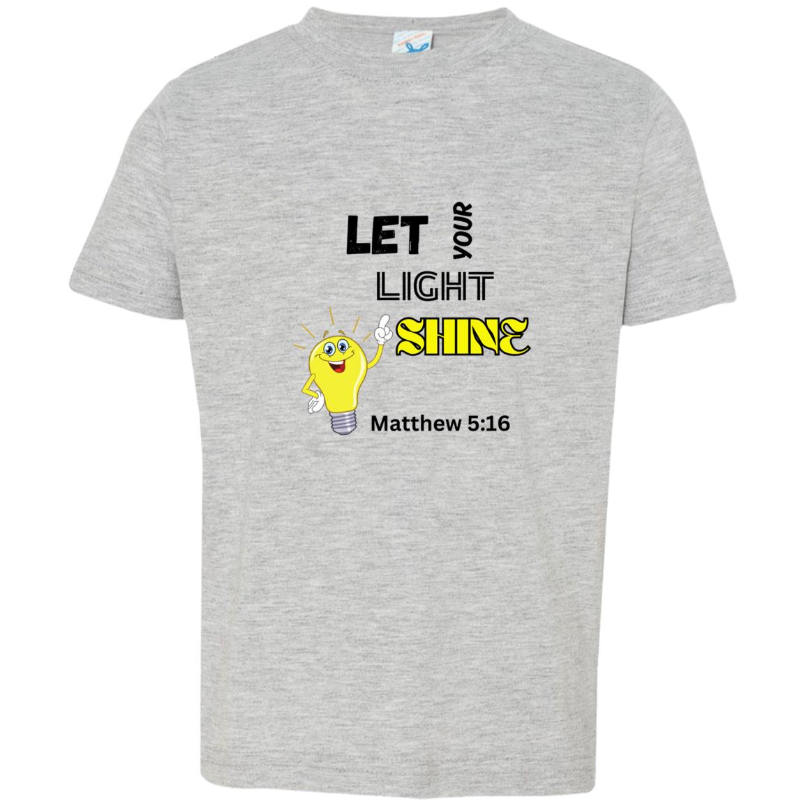 Let Your Light Shine Toddler Short Sleeve