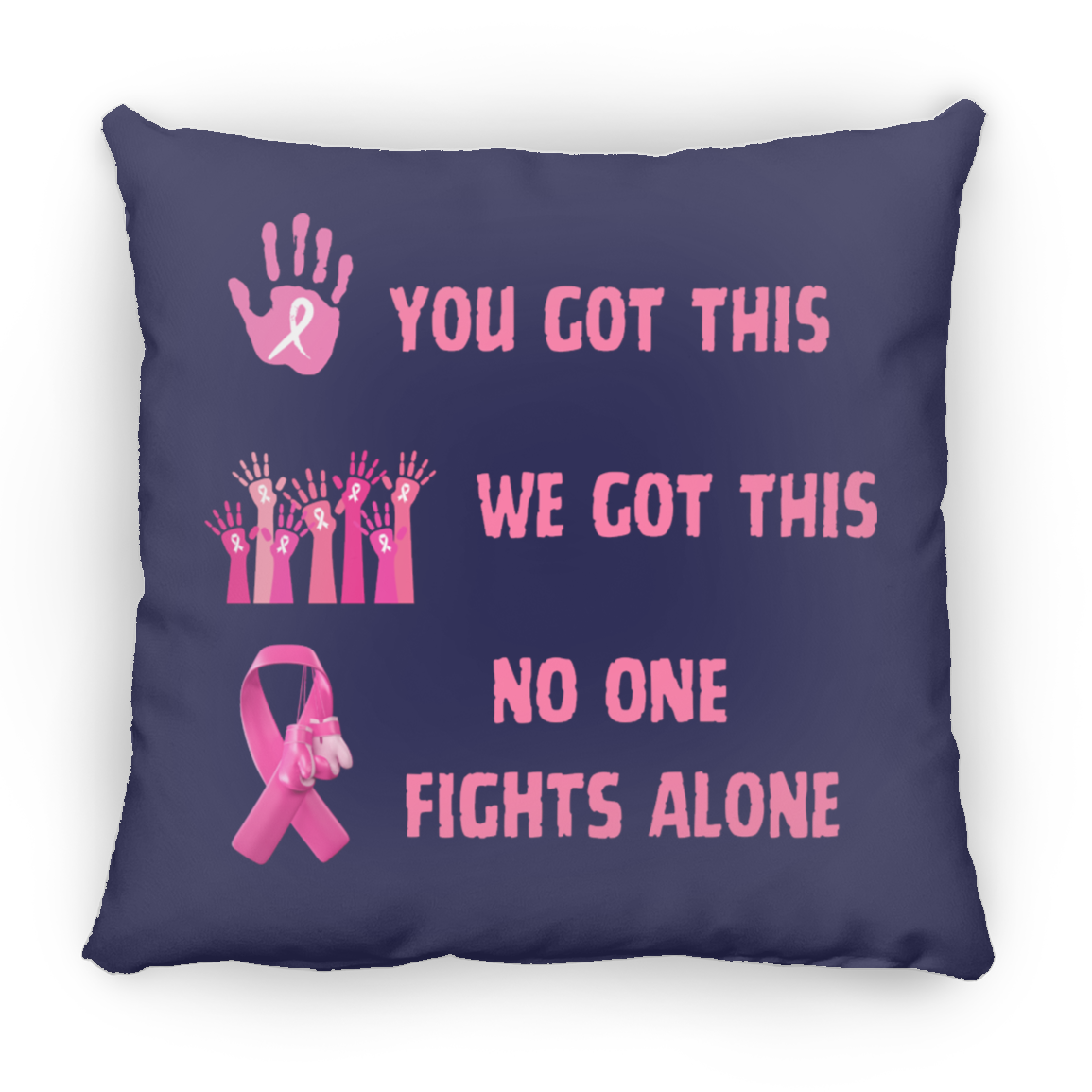 No One Fights Square Pillow