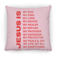 Jesus Is Christian Pillow Red