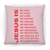 Jesus Is Christian Pillow Red