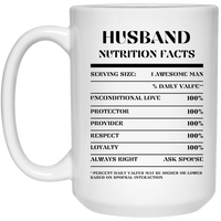 Nutrition Facts Mug - Husband