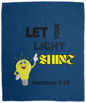 Let Your Light Shine Cozy Plush Fleece Blanket