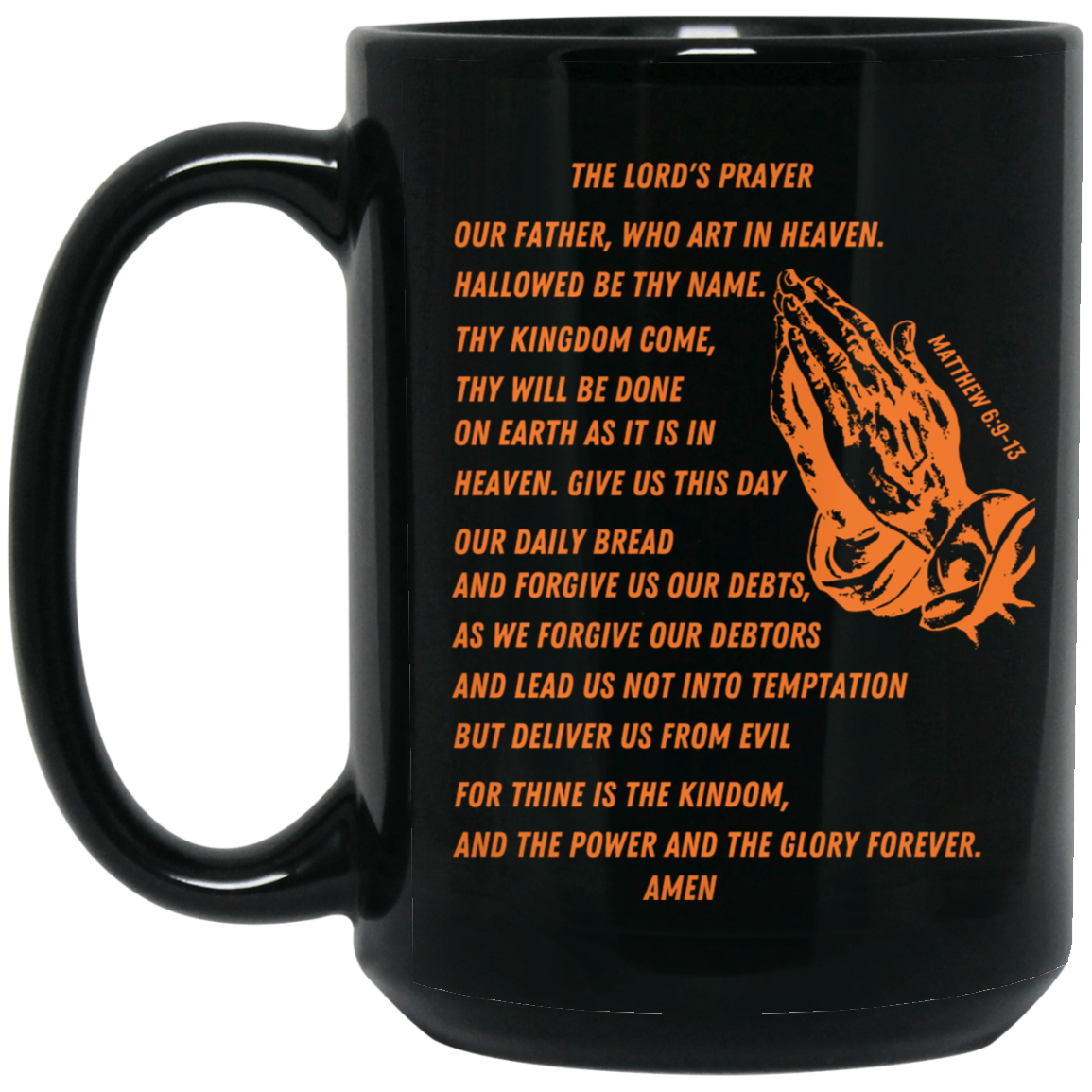 Lord's Prayer Mug Orange