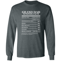 Nutrition Facts T-Shirt LS - Grand Dad - White