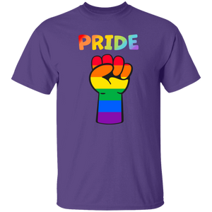 Rainbow Pride Fist Short Sleeve Shirt