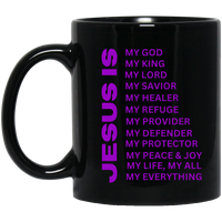 Jesus Is Christian Mug Purple