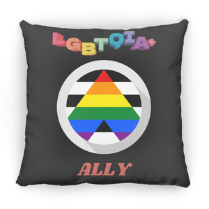 LGBTQIA+ ALLY SQUARE PILLOW