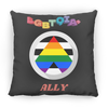 LGBTQIA+ ALLY SQUARE PILLOW