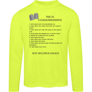 The 10 Commandments Long Sleeve - Black