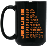 Jesus Is Christian Mug Orange
