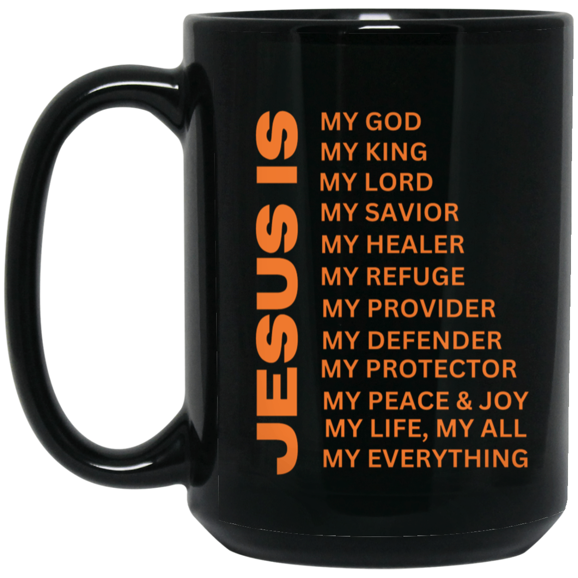 Jesus Is Christian Mug Orange