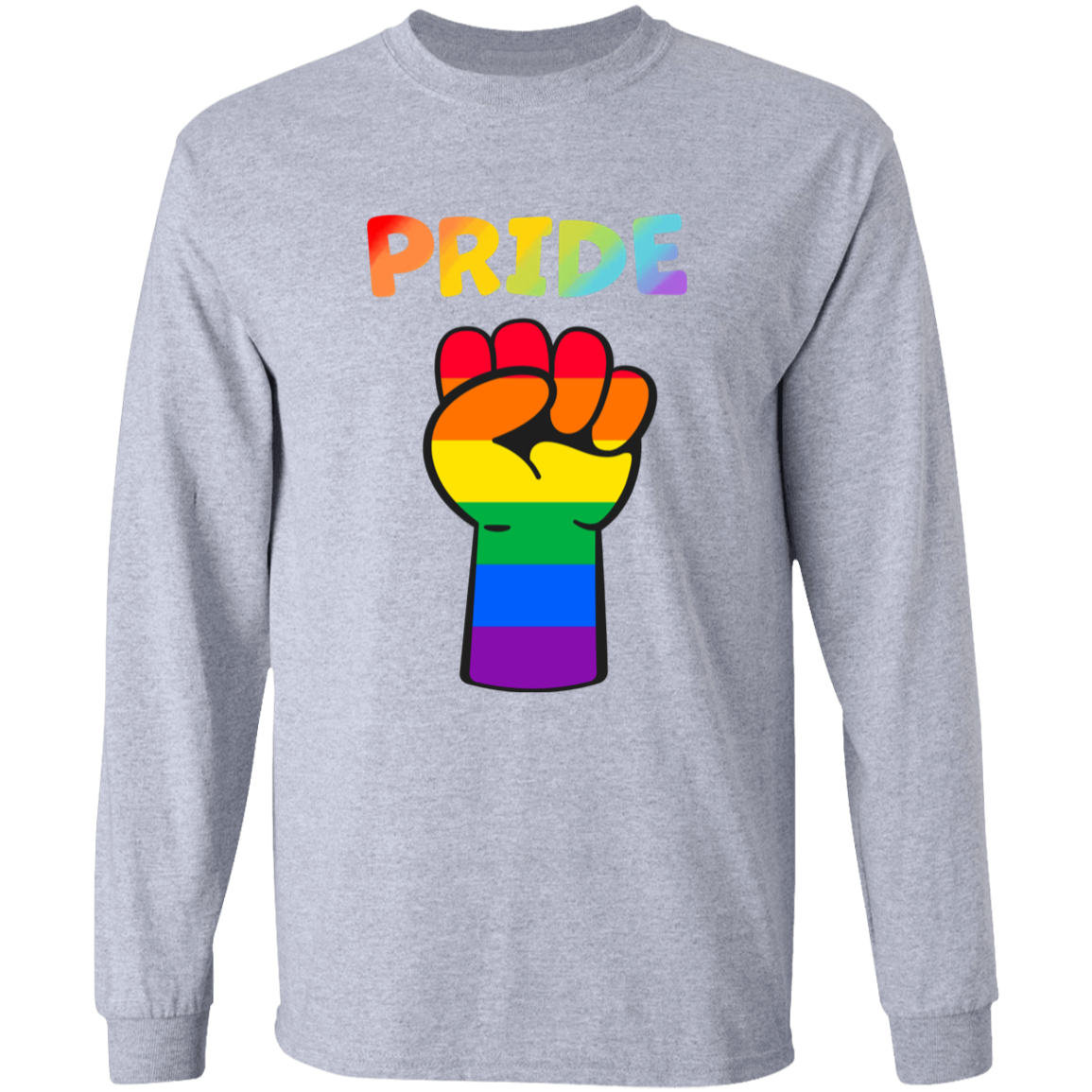 Rainbow Pride Fist Long Sleeve Shirt