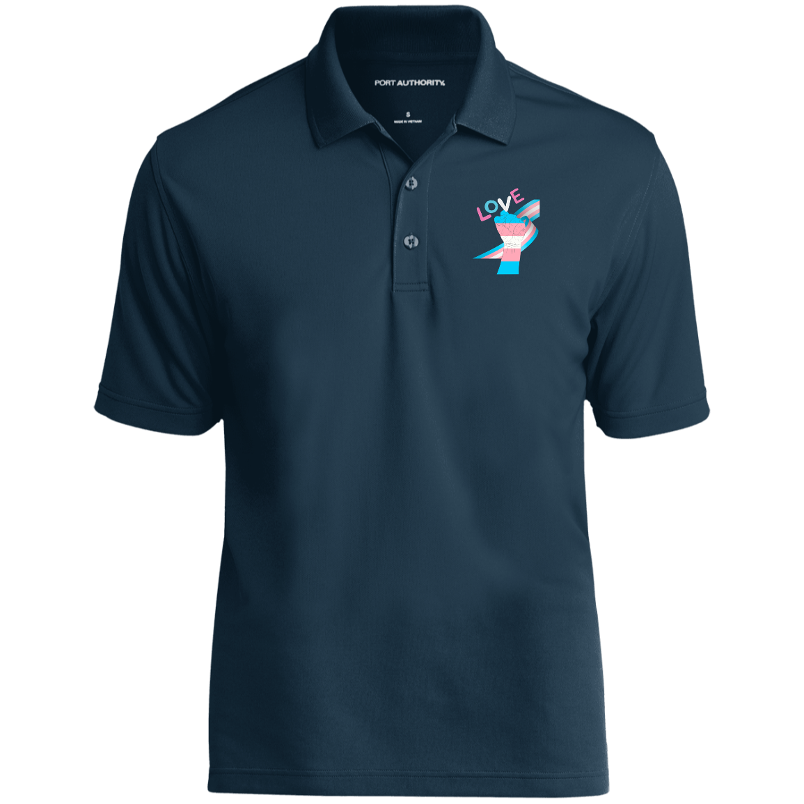 Trans Fist Short Sleeve Polo