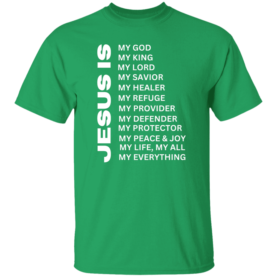 Jesus Is Christian T-Shirt - Short Sleeve White