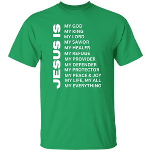 Jesus Is Christian T-Shirt - Short Sleeve White