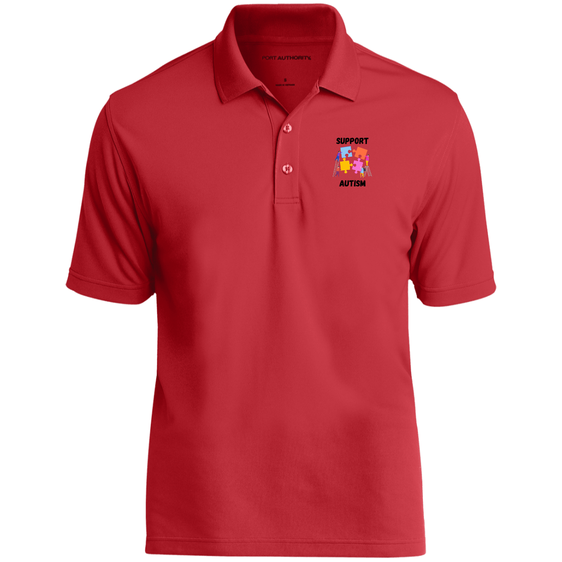 Support Autism Short Sleeve Polo