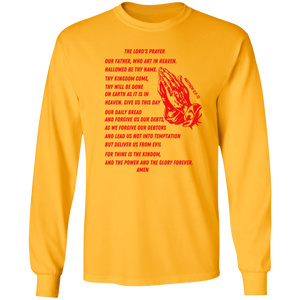 Lord's Prayer Long Sleeve T-shirt Red