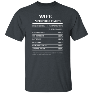 Nutrition Facts T-Shirt SS - Wife - White