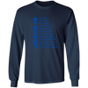 Jesus Is Christian T-Shirt - Long Sleeve Blue