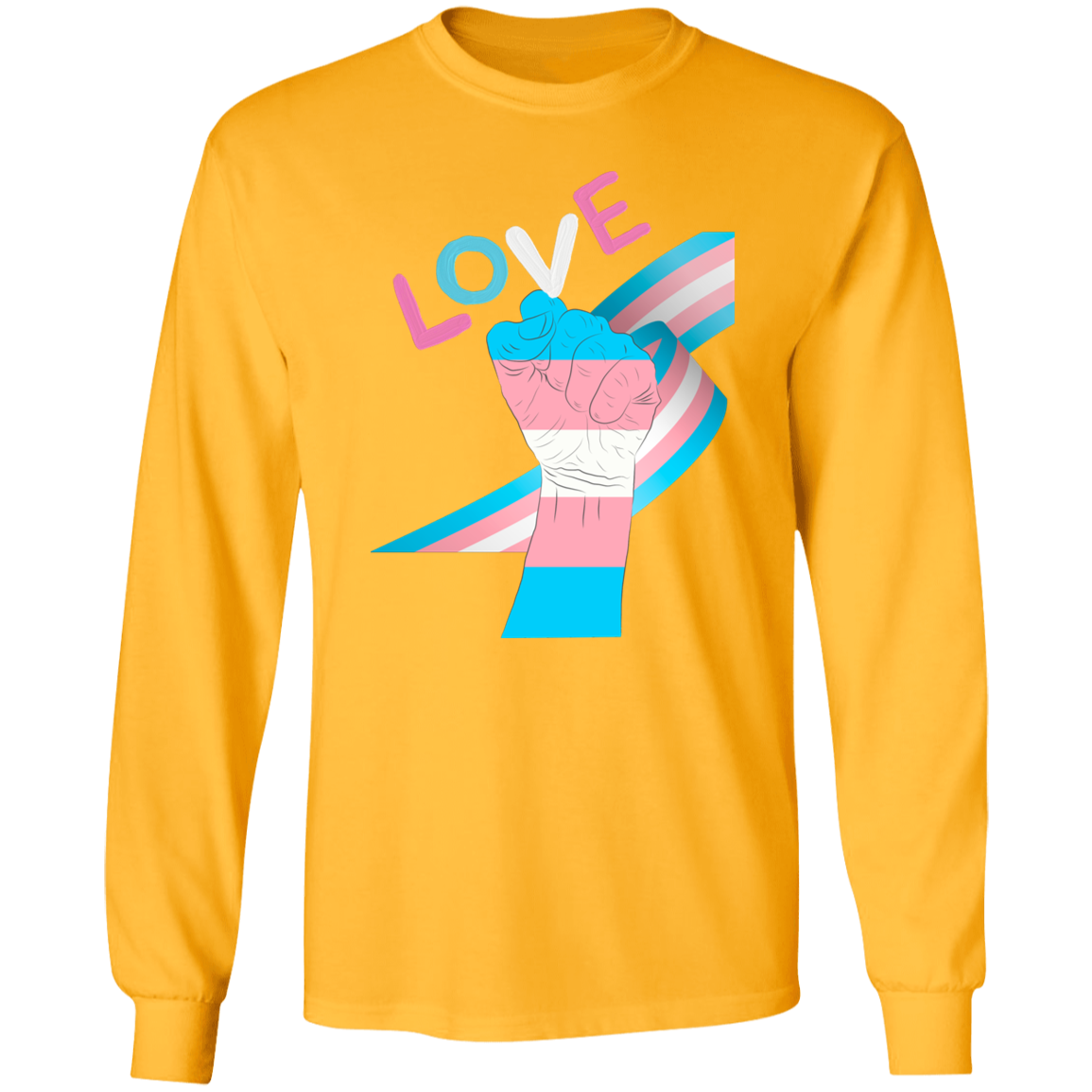 Trans Fist Long Sleeve Shirt