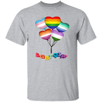 Pride Heart Balloons Short Sleeve Shirt