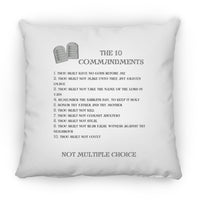 The 10 Commandments Pillow - Black