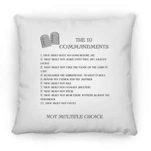 The 10 Commandments Pillow - Black