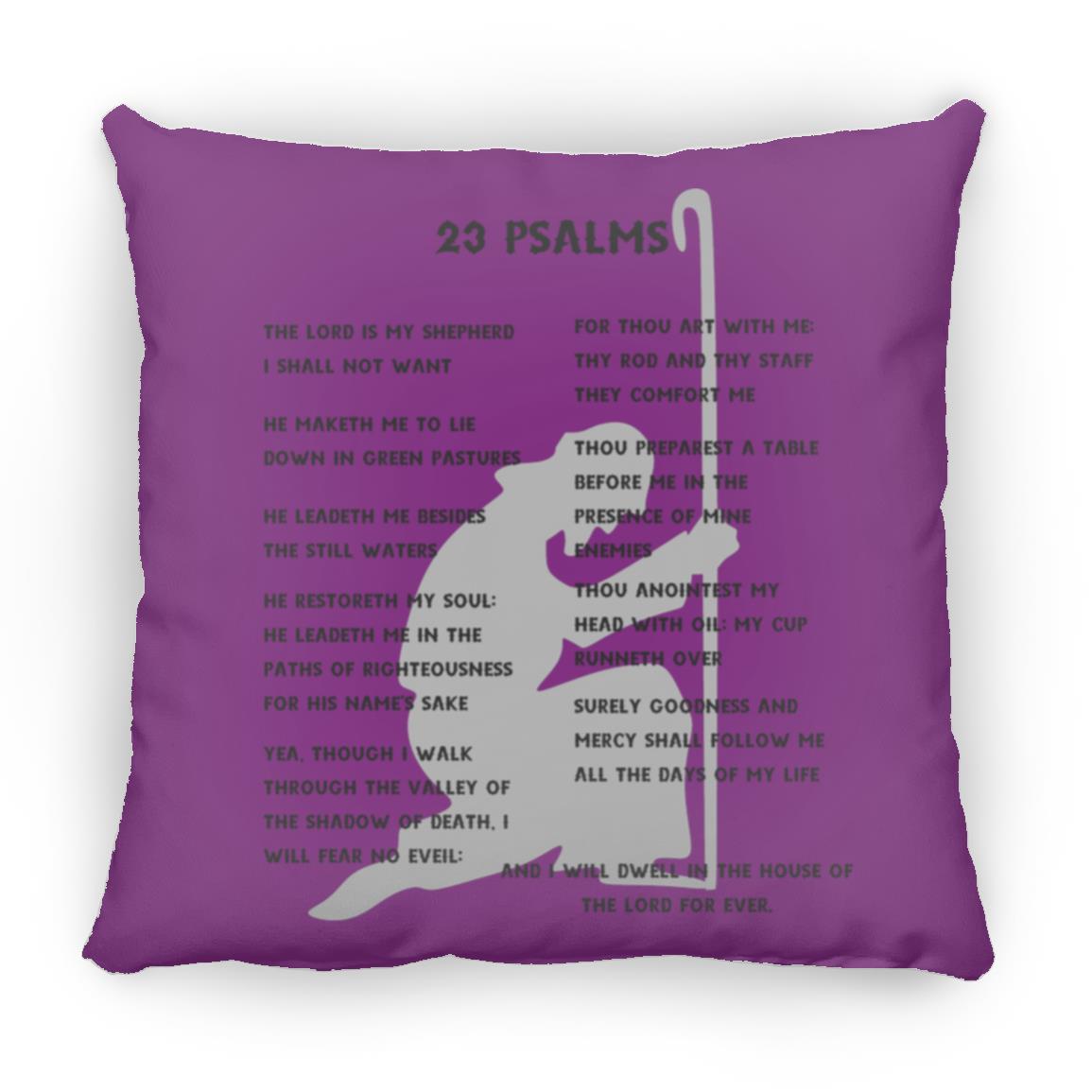 23 Psalms Pillow - Black