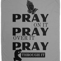 Pray On Cozy Plush Fleece Blanket
