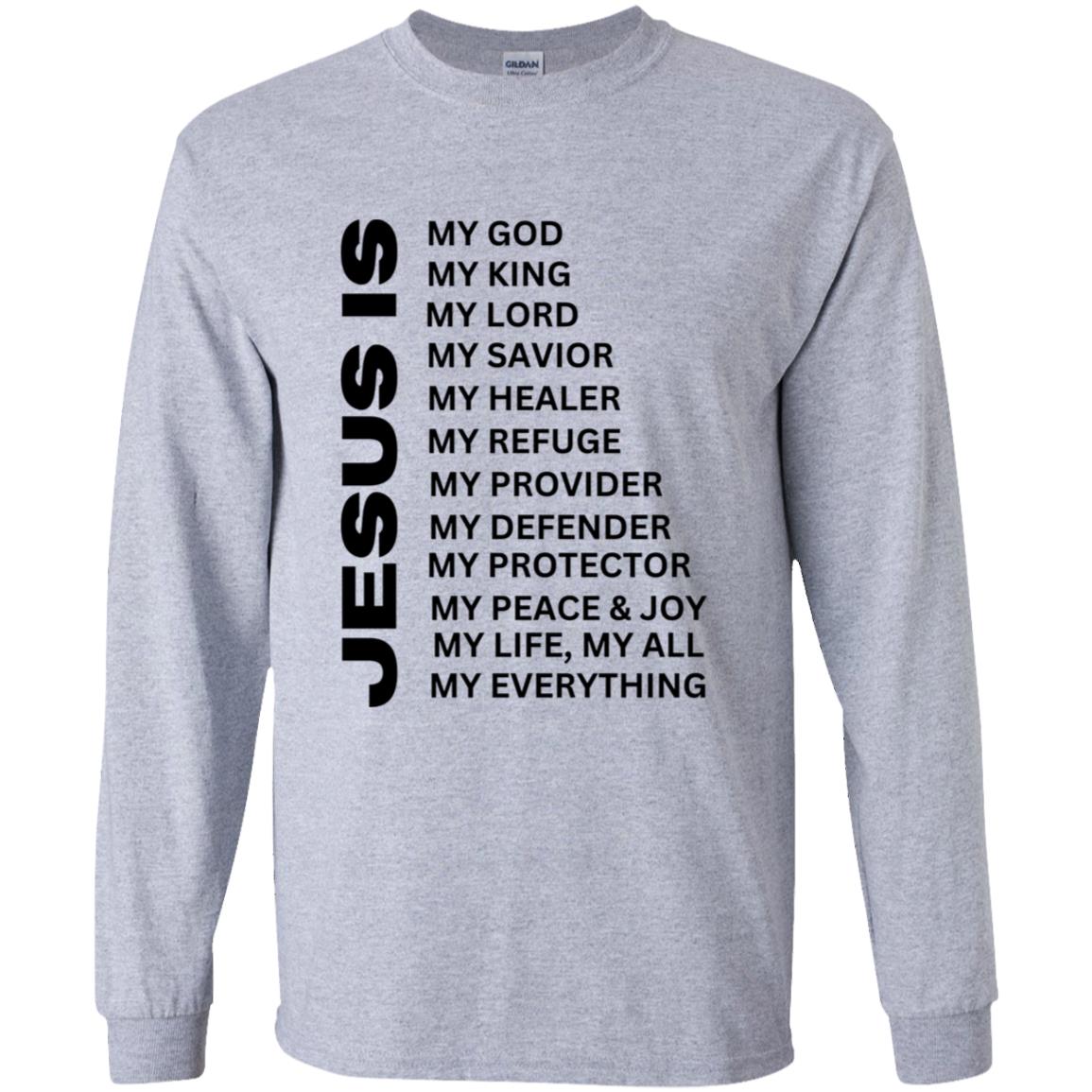 Jesus Is Youth Long Sleeve - Black