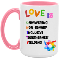 Love Is Unity Accent Mug
