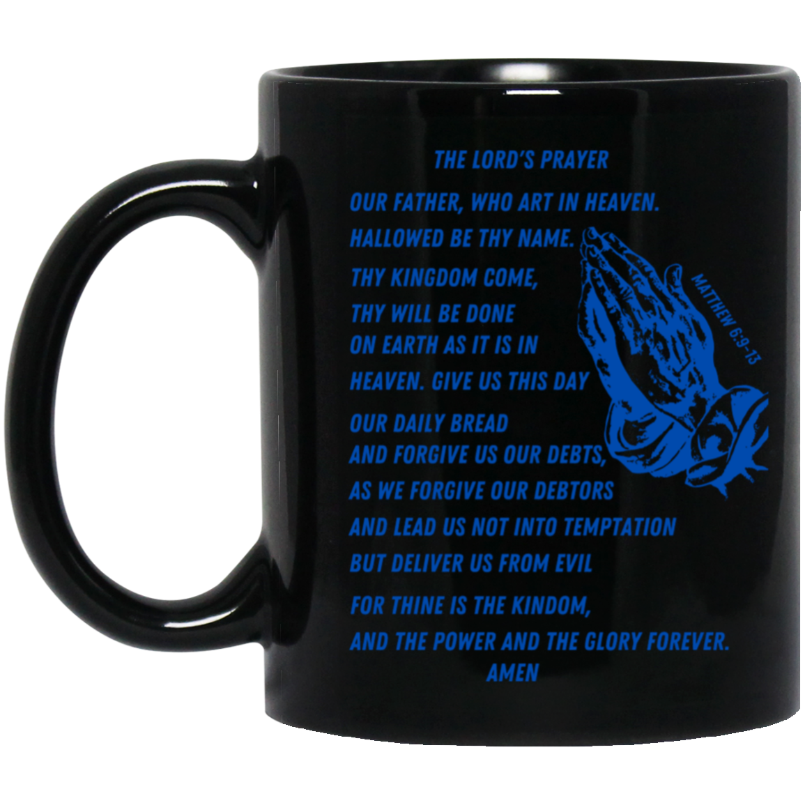 Lord's Prayer Mug Blue