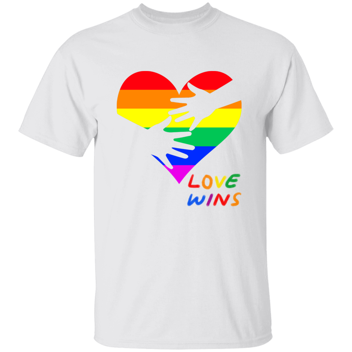 Love Wins Heart Short Sleeve Shirt