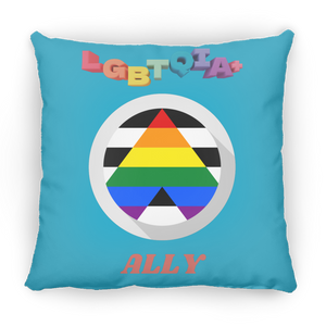 LGBTQIA+ ALLY SQUARE PILLOW