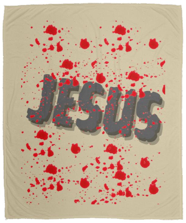 Blood of Jesus Cozy Plush Fleece Blanket