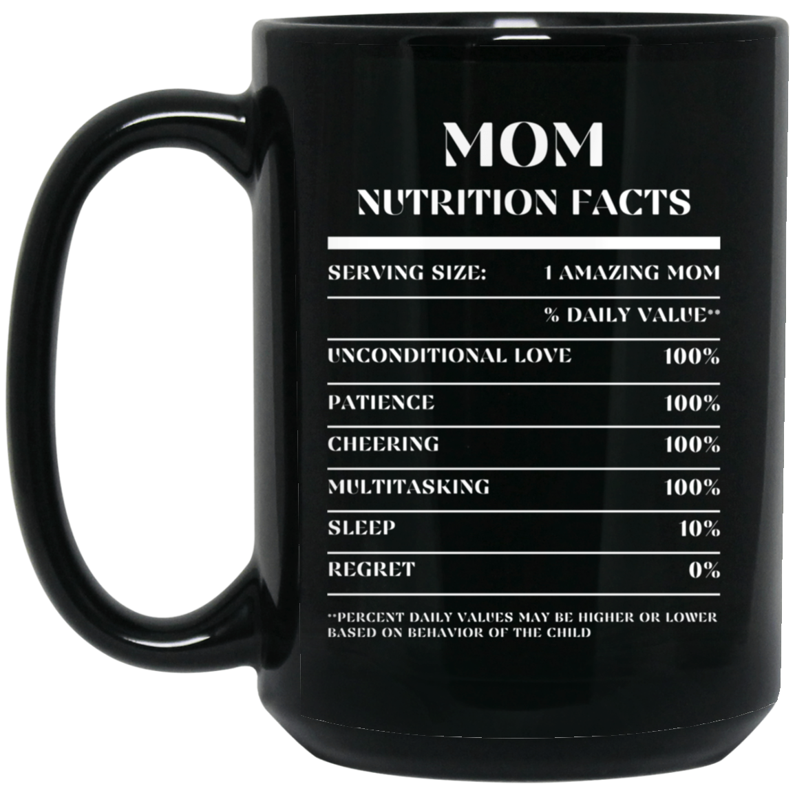 Nutrition Facts Mug - Mom