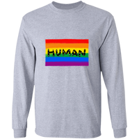 Human Pride Flag Long Sleeve Shirt