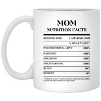 Nutrition Facts Mug - Mom