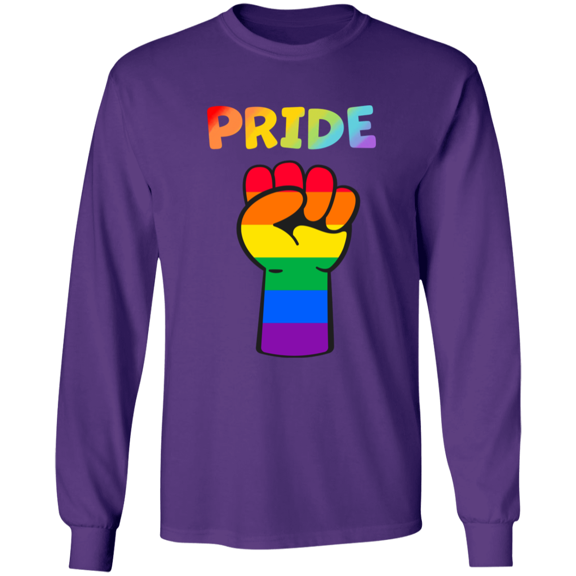 Rainbow Pride Fist Long Sleeve Shirt