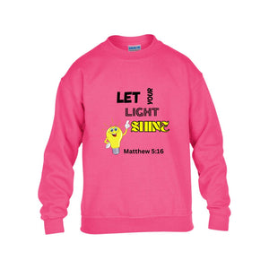 Let Your Light Shine Youth Crewneck