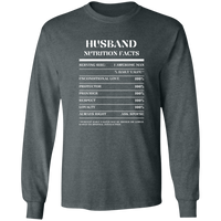 Nutrition Facts T-Shirt LS - Husband - White